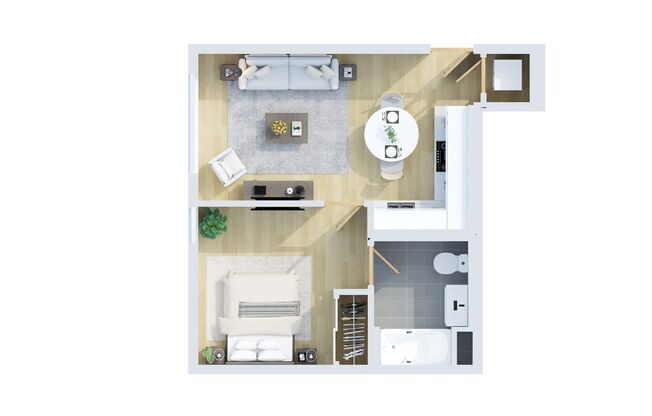 1 bed, 1 bath, 500 sqft, $2,550, Unit 208