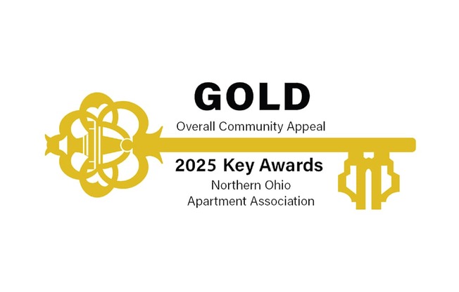 Gold Overall Community Appeal - 2025 Key Awards, Northern Ohio Apartment Association