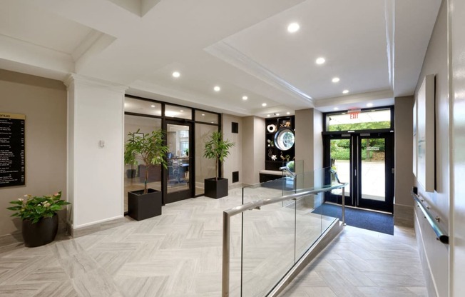 Building lobby at Cathedral Mansions, Washington