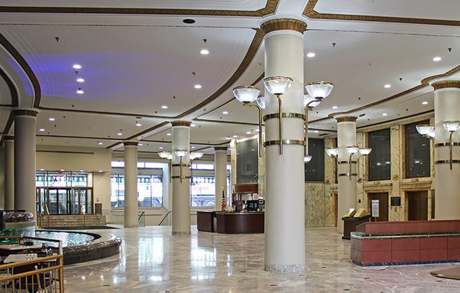 Spacious Lobby Area at Residences at Halle, Ohio