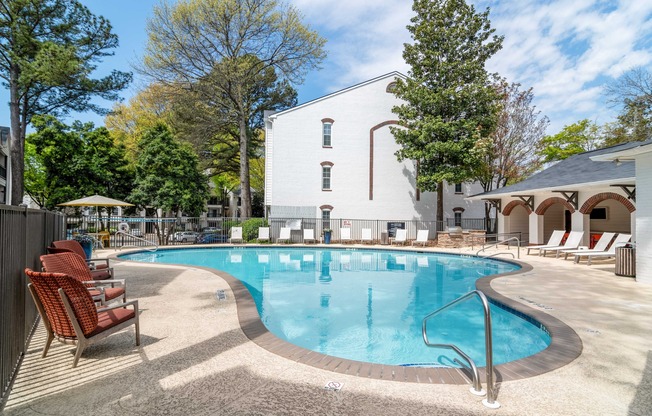 Pool with lounge chairs