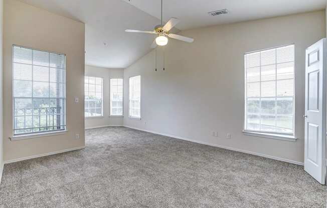 Bright and spacious bedrooms at Turnberry Isle Apartments in Dallas, TX.