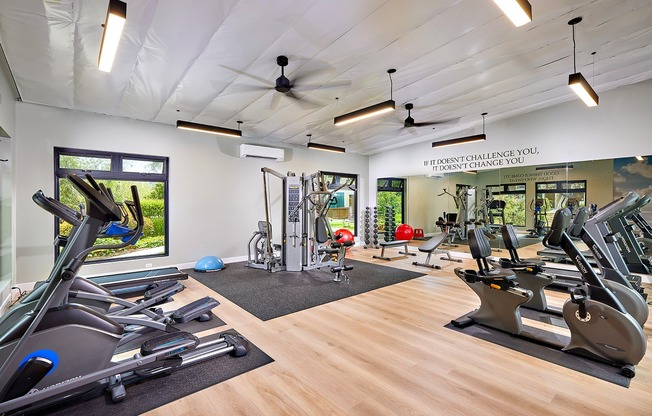 Newly renovated fitness center