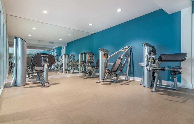 Fitness Center at Beverly Plaza Apartments, Long Beach, California