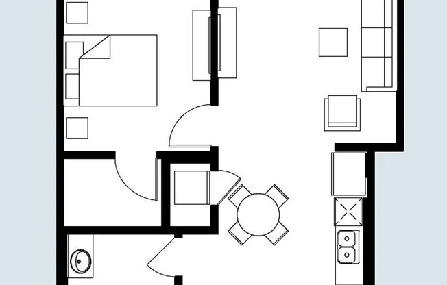 1 bed, 1 bath, 606 sqft, $2,350, Unit 303