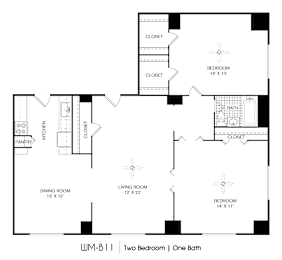 2 beds, 1 bath, 1,015 sqft, $1,314