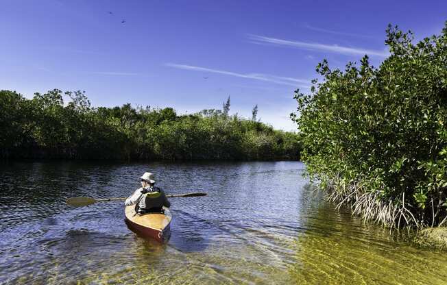 Kayak In Lake at Waterline Bonita Springs, Bonita Springs, Florida