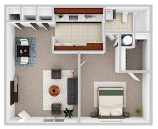 1 bed, 1 bath, 650 sqft, $799