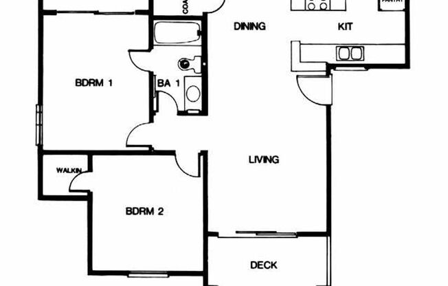 2 beds, 1 bath, 827 sqft, $2,650, Unit Unit 095