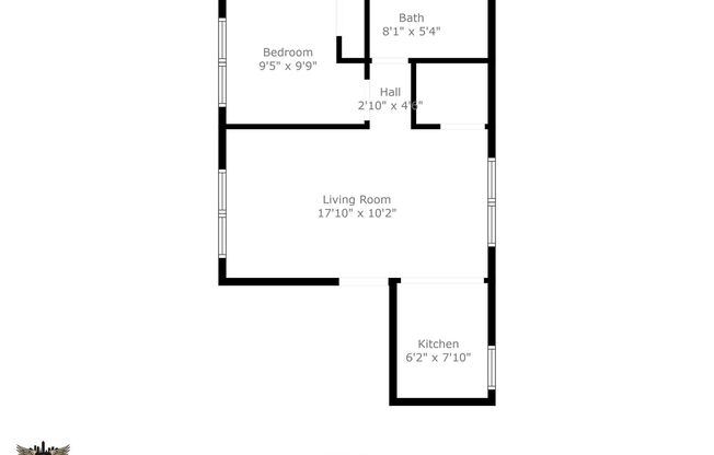 1 bed, 1 bath, 413 sqft, $795, Unit 30