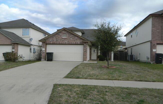 Available NOW!!!! Beautiful 3 bedroom, 2.5 bath, 2 story home with a 2 car garage located minutes from Killeen's Airport or Ft. Cavazos Military Post. Flat top stove, side by side refrigerator, fenced yard. Tile flooring in the wet areas and carpet in th