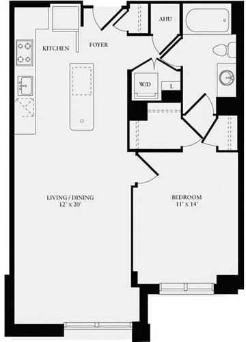 1 bed, 1 bath, 767 sqft, $2,388