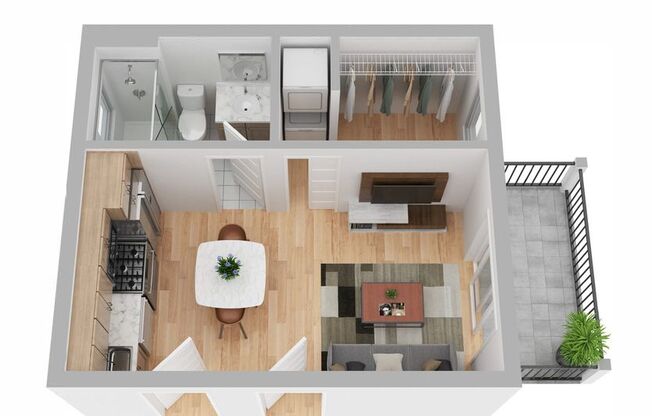 Studio, 1 bath, 325 sqft, $1,995, Unit 2239.5-2E