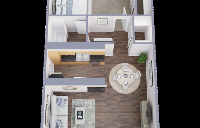 1 bed, 1 bath, 623 sqft, $729