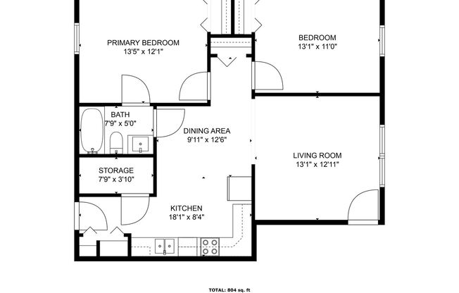 2 beds, 1 bath, 925 sqft, $1,099, Unit 2690-20