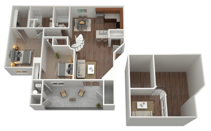 2 beds, 2 baths, 1,277 sqft, $2,285