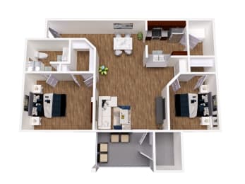 2 beds, 1 bath, 1,034 sqft, $1,505