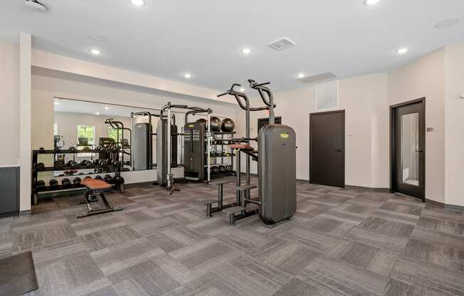 Fitness center at The Lodge at Overland, Rochester, Minnesota