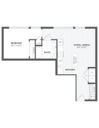 1 bed, 1 bath, 725 sqft, $2,799