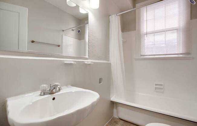 Bathroom at Paramount Apartments at the Petworth neighborhood, Washington, DC 20011