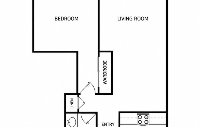1 bed, 1 bath, 570 sqft, $2,295, Unit 401