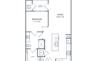 1 bed, 1 bath, 702 sqft, $1,769