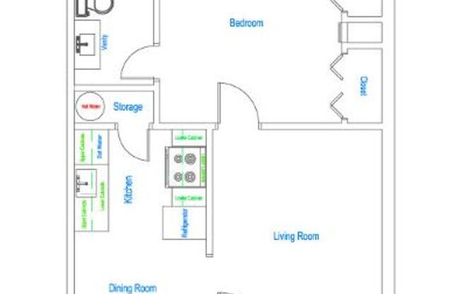 1 bed, 1 bath, 765 sqft, $759, Unit 108