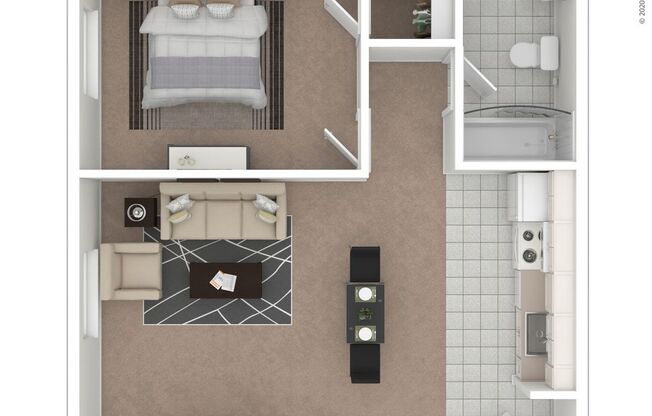 1 bed, 1 bath, 650 sqft, $1,185, Unit 3445-110