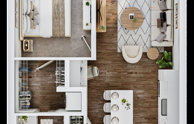 1 bed, 1 bath, 717 sqft, $1,860, Unit 345