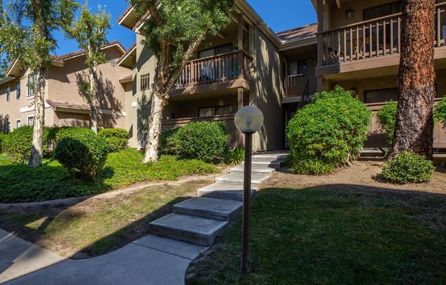 Rolling Ridge Apartments community building with stairs