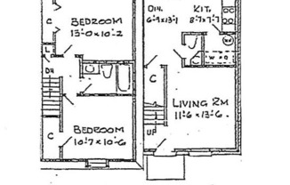 2 beds, 1.5 baths, 900 sqft, $1,300, Unit 1C