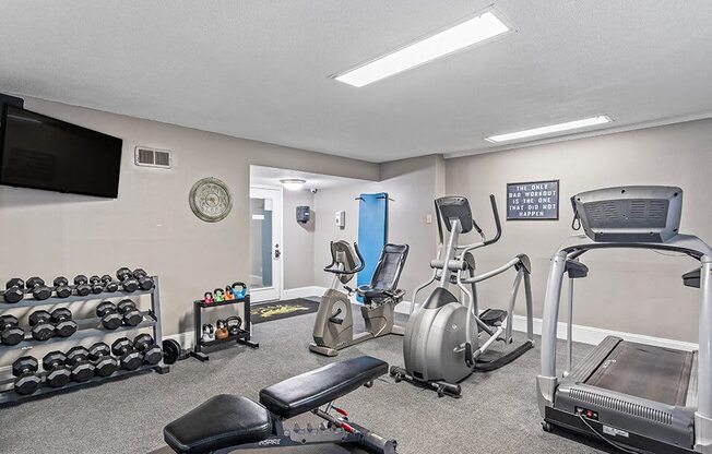 our gym is equipped with state of the art equipment for your use