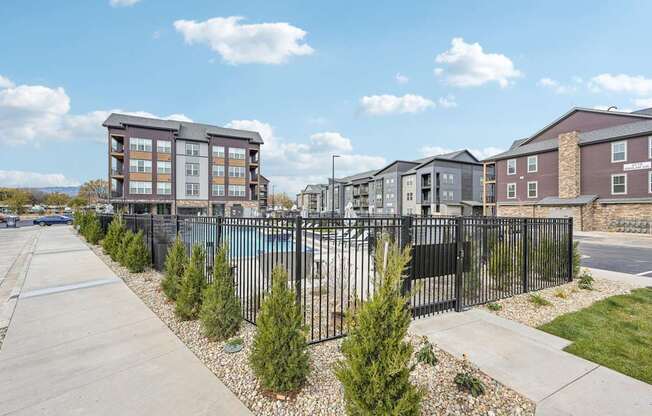 the preserve jasmine green plants at The Quarry Luxury Apartment Homes, Colorado