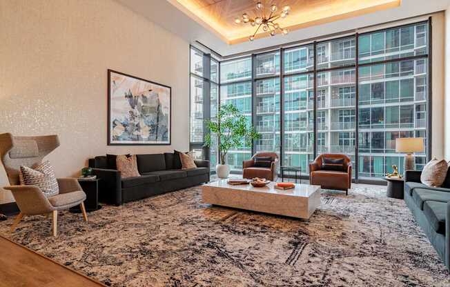 Community Lounge Space at 903 Peachtree Apartments in Atlanta, GA 30309