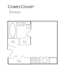 Studio, 1 bath, 500 sqft, $1,045