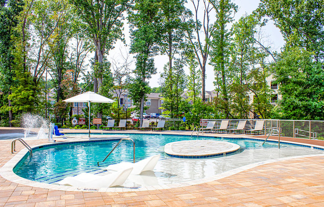 Beach-entry saltwater pool with sundeck
