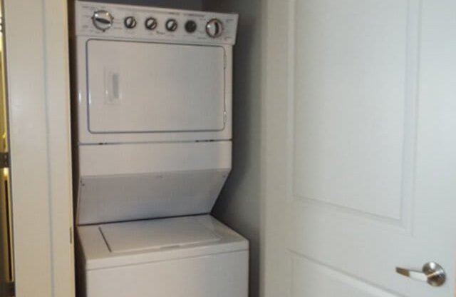 Full Size Washer and Dryer Tower at Enclave at 1400 South Apartments, Salt Lake City, UT