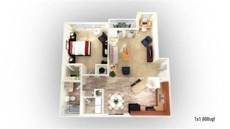1 bed, 1 bath, 800 sqft, $1,320