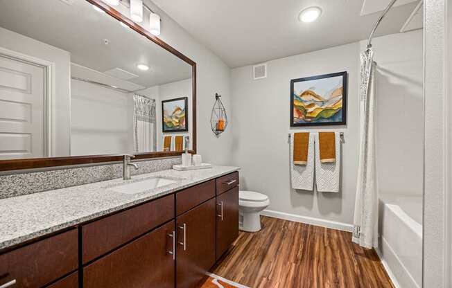Modern Bathroom at Bridge at Southpark Meadows, Austin