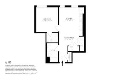 1 bed, 1 bath, 687 sqft, $1,795