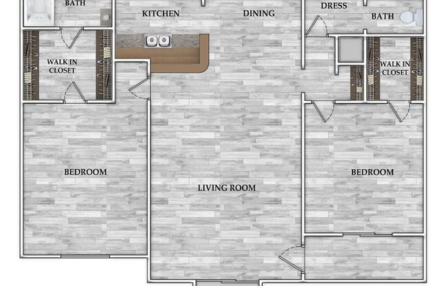 2 beds, 2 baths, 977 sqft, $890, Unit 4010