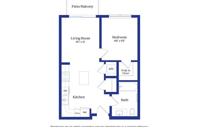 1 bed, 1 bath, 586 sqft, $1,725, Unit 227