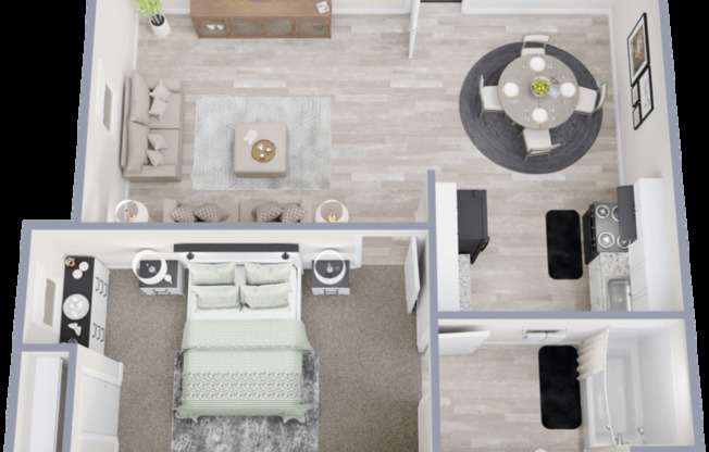 1 bed, 1 bath, 675 sqft, $1,050