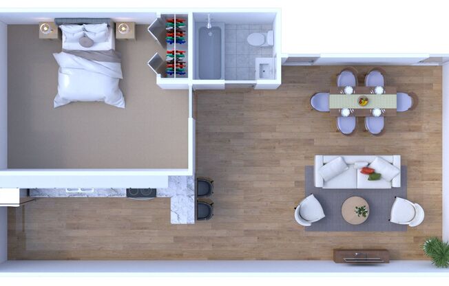 1 bed, 1 bath, 800 sqft, $1,430