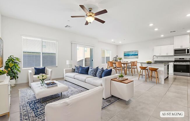 Newly Built 6 Bed / 2.5 Bath Single-Family Home with Upgraded Kitchen and Fully Fenced Yard in Southwest Las Vegas near I-15