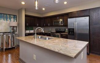 Granite Countertop Kitchen at Berkshire Riverview, Texas
