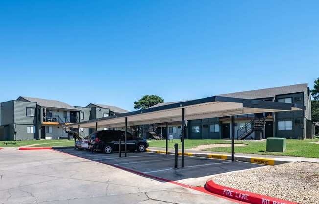 covered parking spots at fusion fort worth apartments in haltom city, Texas