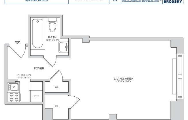 Studio, 1 bath, $3,100, Unit 1202