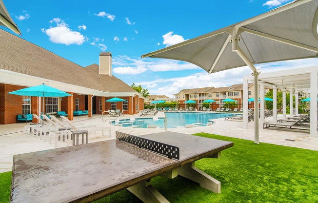 ping pong table and pool at Vineyard of Olive Branch in Olive Branch, MS