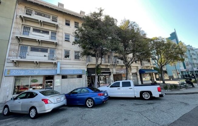 Spacious, Studio, One Bath Unit, with upgraded floors, above commercial shops